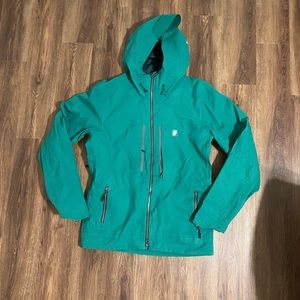 Like New Condition Orage Teal Ski Shell Jacket size M
